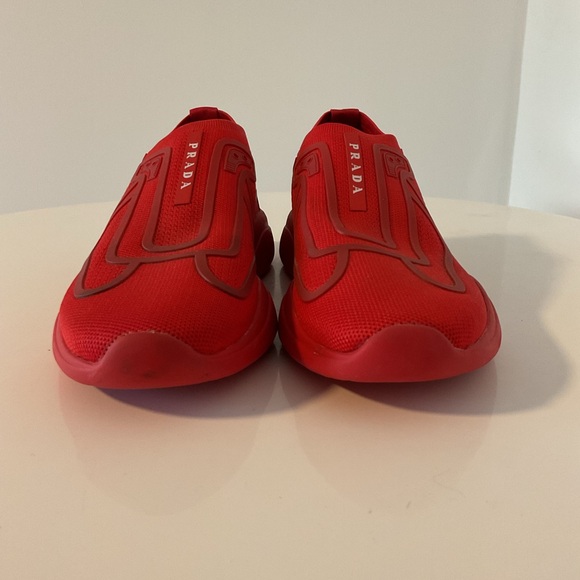 VTG Americas Cup Men’s Red Knit Boat Shoes sz 7, Women’s 8.5 (sz 40) Nice - Picture 8 of 11